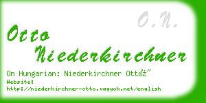 otto niederkirchner business card